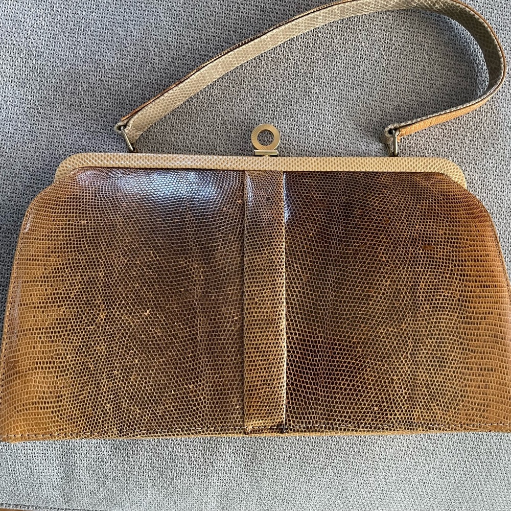 Vintage Lizard Skin Women's Bag